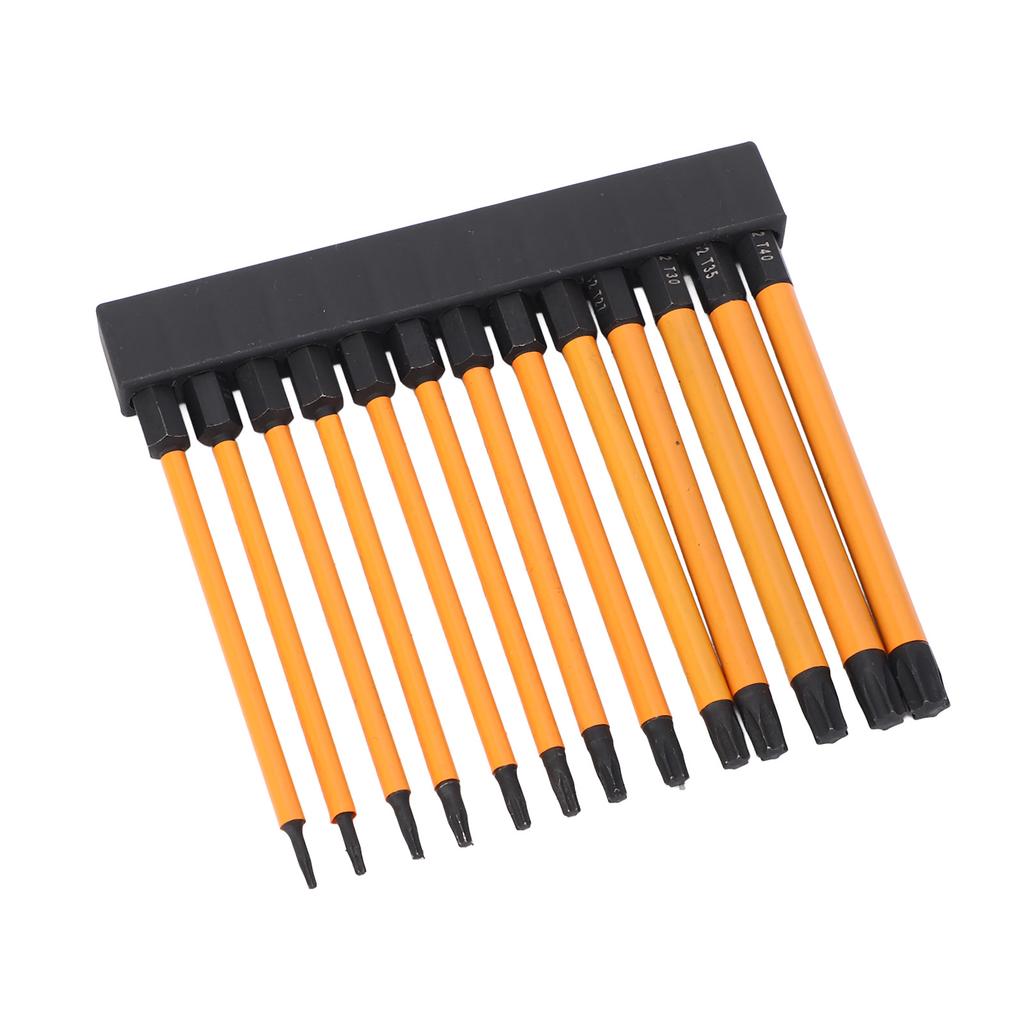 Набор из 13 шт. бит-звездочек 100 мм T5T40 шестигранный хвостовик 1/4 дюйма легированная сталь S2 биты-звездочки с