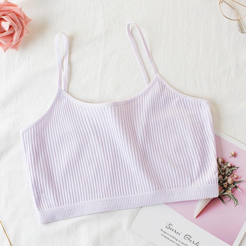 Удобный бюстгальтер для девочек, спортивный тренировочный бюстгальтер, хлопковый укороченный топ, детское нижнее белье 8-14 лет