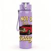 1PC I Am Not Old Vintage Car 750ml Color Plastic Sports Water Bottle Leakproof Flip Straw Lid Suitable for Sports Office Home Use