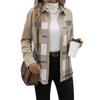 Fashion Lapel Plaid Long-sleeved Jacket Autumn and Winter Women's Single-breasted Casual Jacket