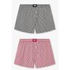 Emporio Armani Мужские плавки-боксеры 2 шт. с полосками и нашивкой-орлом 0816112086 0816112091