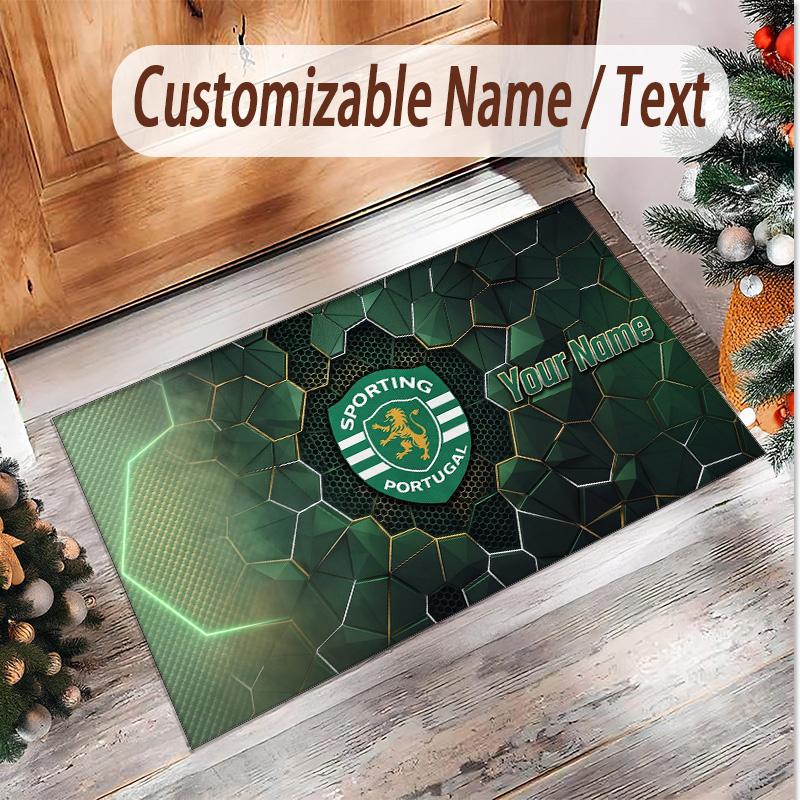 Personalized Crystal Velvet Carpet Sporting CP Pattern Non Slip Floor Rug