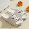 Новые летние сандалии и тапочки, женские домашние нескользящие тапочки на мягкой подошве с рисунком собаки, мужские летние тапочки с героями мультфильмов