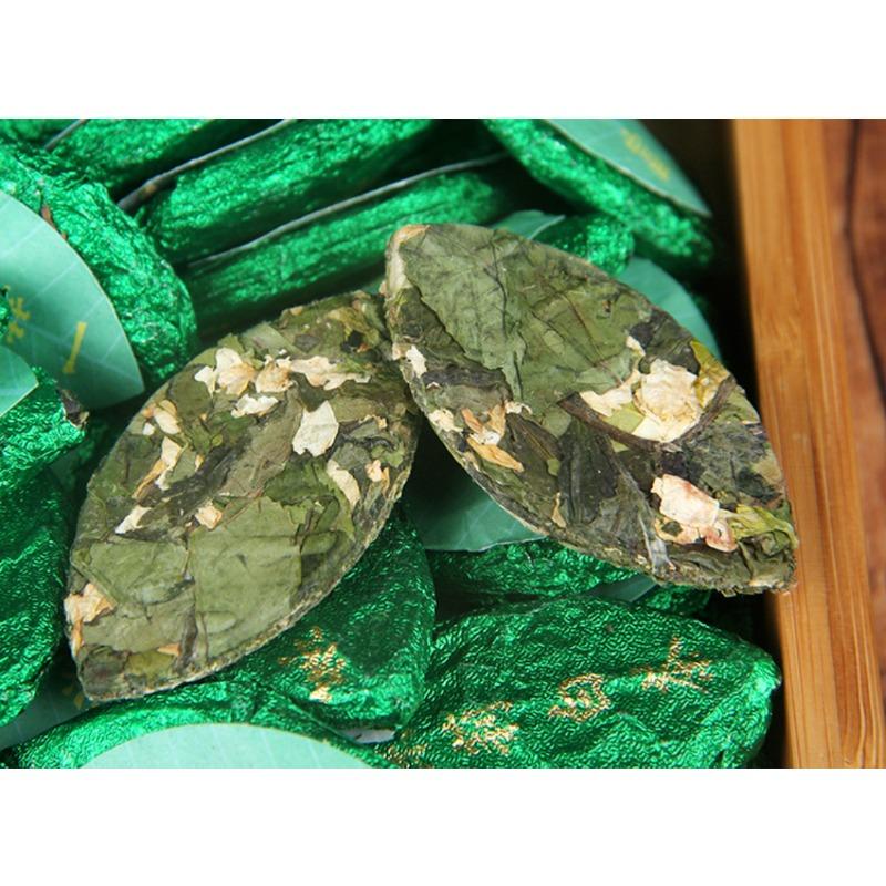 Jasmine White Tea Cake Leaf Tea Jasmine White Tea Peony Flower Fragrance 17.6oz