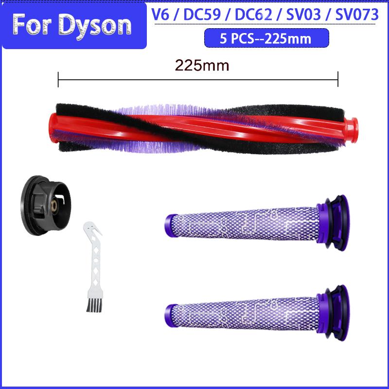 Roller Brush Pre-Filters for Dyson V6 DC59 DC62 SV03 SV073 Cordless Vacuum Cleaner Accessories Replacement Parts