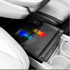 For Kia EV4 2025 2026 Central Armrest Under Double Layer Storage Box Internal Organizer Holder Tray Car Stowing Tidying