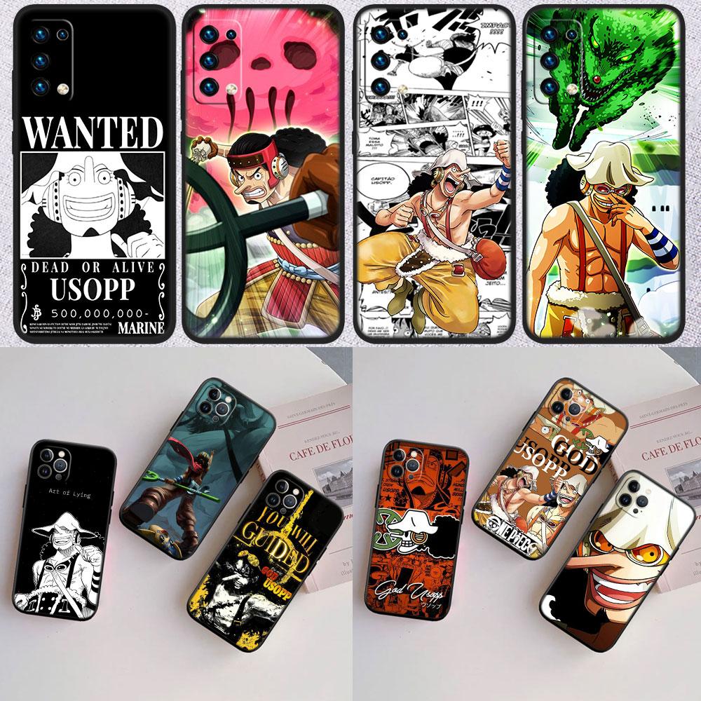 TR26 One Piece GOD Usopp Case for Samsung Galaxy A11 A12 A13 A15 A52S A53 A55 A56 A70 A71 A72 A73 F06 F16 F56 S10 Plus S10e