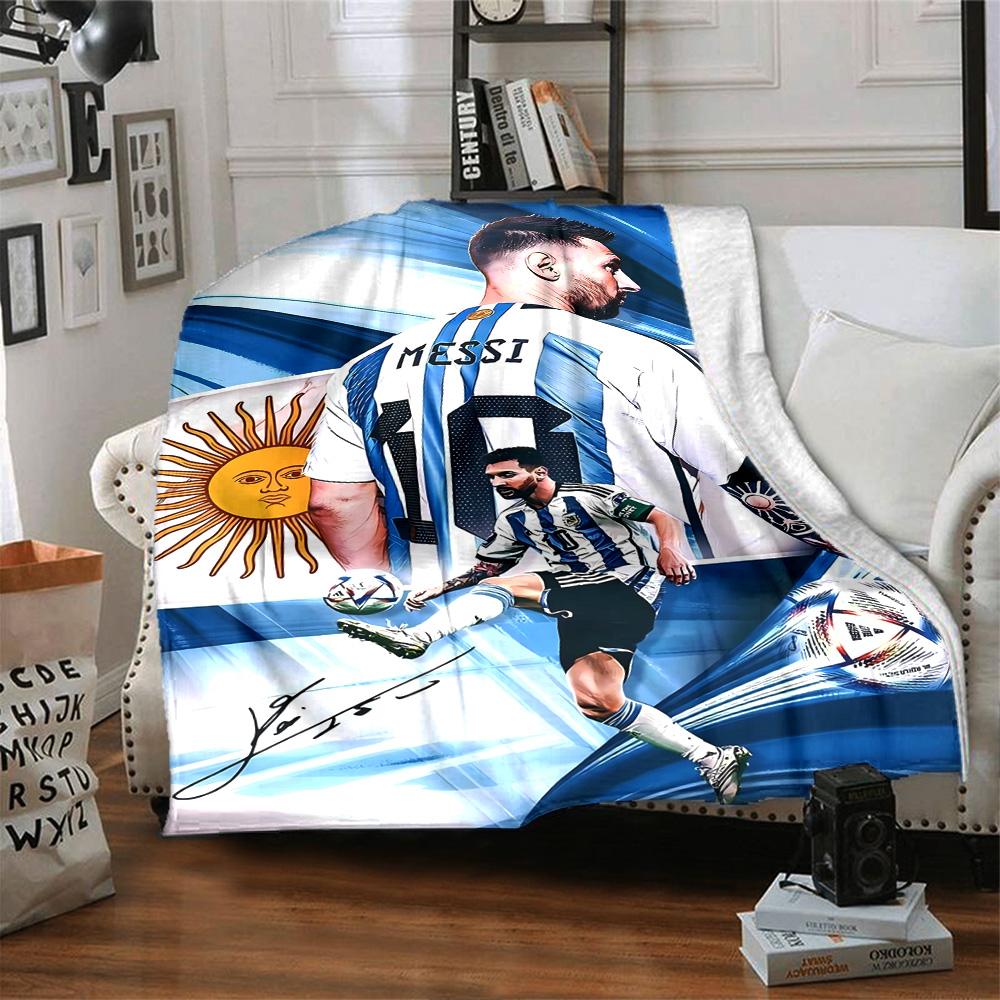 Electric Soccer Legend Blanket Comfortable Suitable for Couch Livingroom Sofa Four Seasons Multipurpose Digital Print