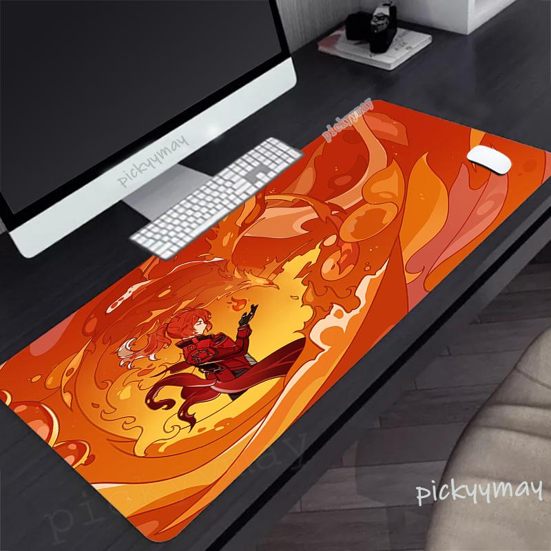 Large Mousepad Gamer Mousepads Keyboard Mat Anime Desk Rug Genshin Impact Pc HD Desk Mats Company Mouse Pad For Gift