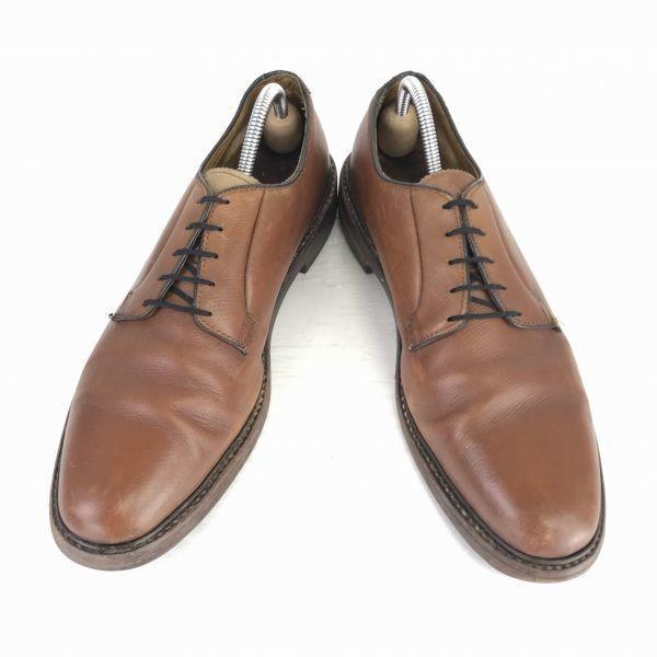 Винтажные 70-80-е / FLORSHEIM Imperial Обувь с гладким носком из шагреневой кожи Коричневые / 11B / 28.0см / Зеленый шов и окошко(ИСПОЛЬЗОВАЛ)