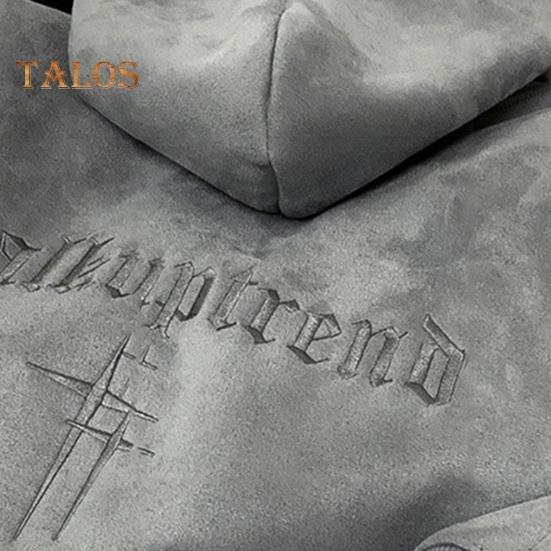 Унисекс Осень Зима Толстовка Однотонный Вышитые Буквы Длинные Рукава Эластичные Манжеты Подол С Капюшоном Свободный Повседневный Повседневный Спортивный Топ