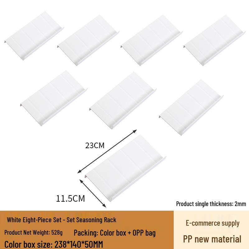 Compact Step-Style Spice Rack with PP Material for Kitchen Seasoning Storage