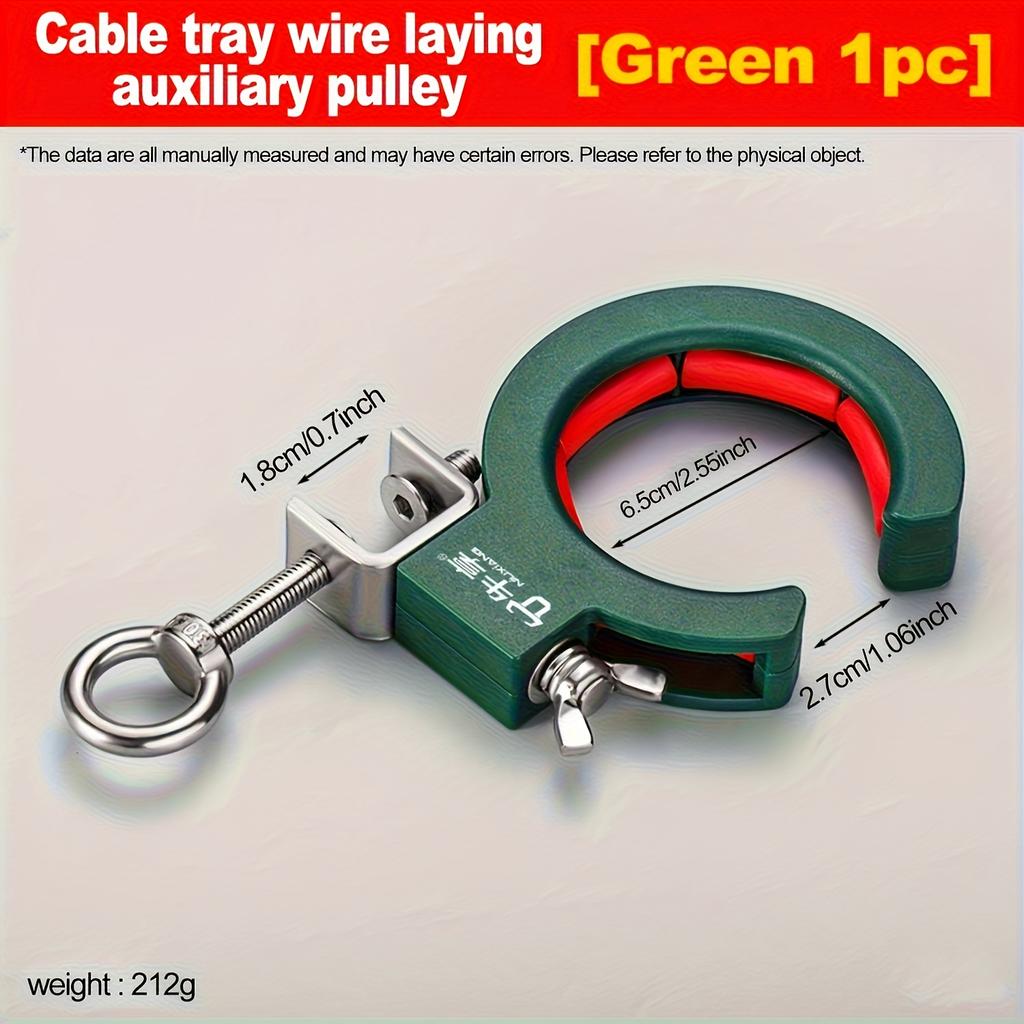 Вспомогательный шкив для отдачи кабеля 65 мм | Экономия времени и трудозатрат, Сверхпрочная металлическая конструкция с толстым дном