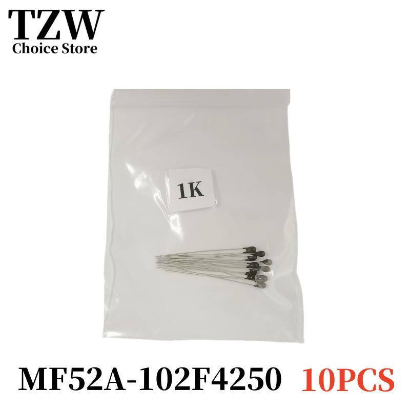TZW 10 ШТ. Термистор NTC Терморезистор MF52 NTC-MF52AT 1K 2K 3K 4.7K 5K 6.8K 10K 15K 20K 30K 50K 100K B4250 1%