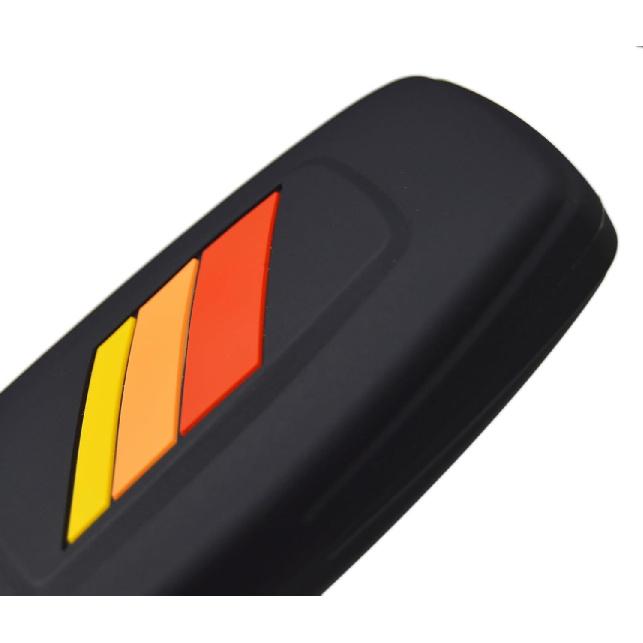 Silicone Sport Racing Stripes /// Trimed Key Fob Cover for Toyota TRD 4Runner Corolla GR RAV4 Highlander Racing Sport Performance 3 Buttons Remote