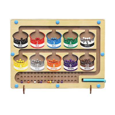 SINGERTOP Образовательная игрушка Монтессори, Деревянная игра на сопоставление, Развитие цвета и числа, Тренировка пальцев, Раннее развитие, Мальчики и девочки, Возраст