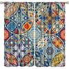 Юго-Восточная Азия Тайские цветочные полузатемняющие шторы Красочные Бохо Мандала Шторы Декор Спальня Гостиная Оконные Шторы