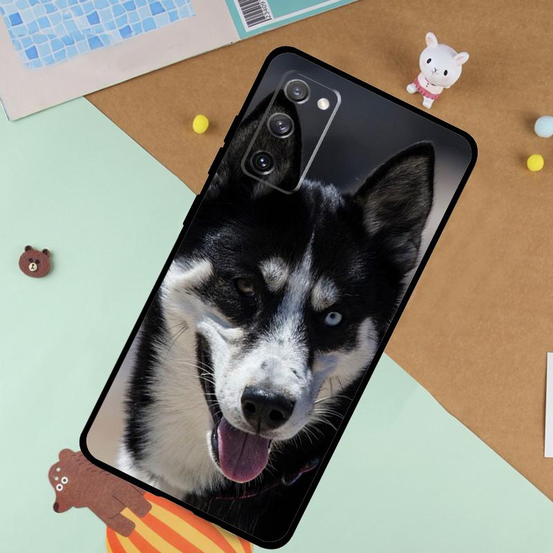 Siberian Husky Sled Dog Soft Case For Samsung Galaxy S24 Ultra S9 S10 S20 S22 S23 Plus S21 FE S25 Ultra Funda Cover