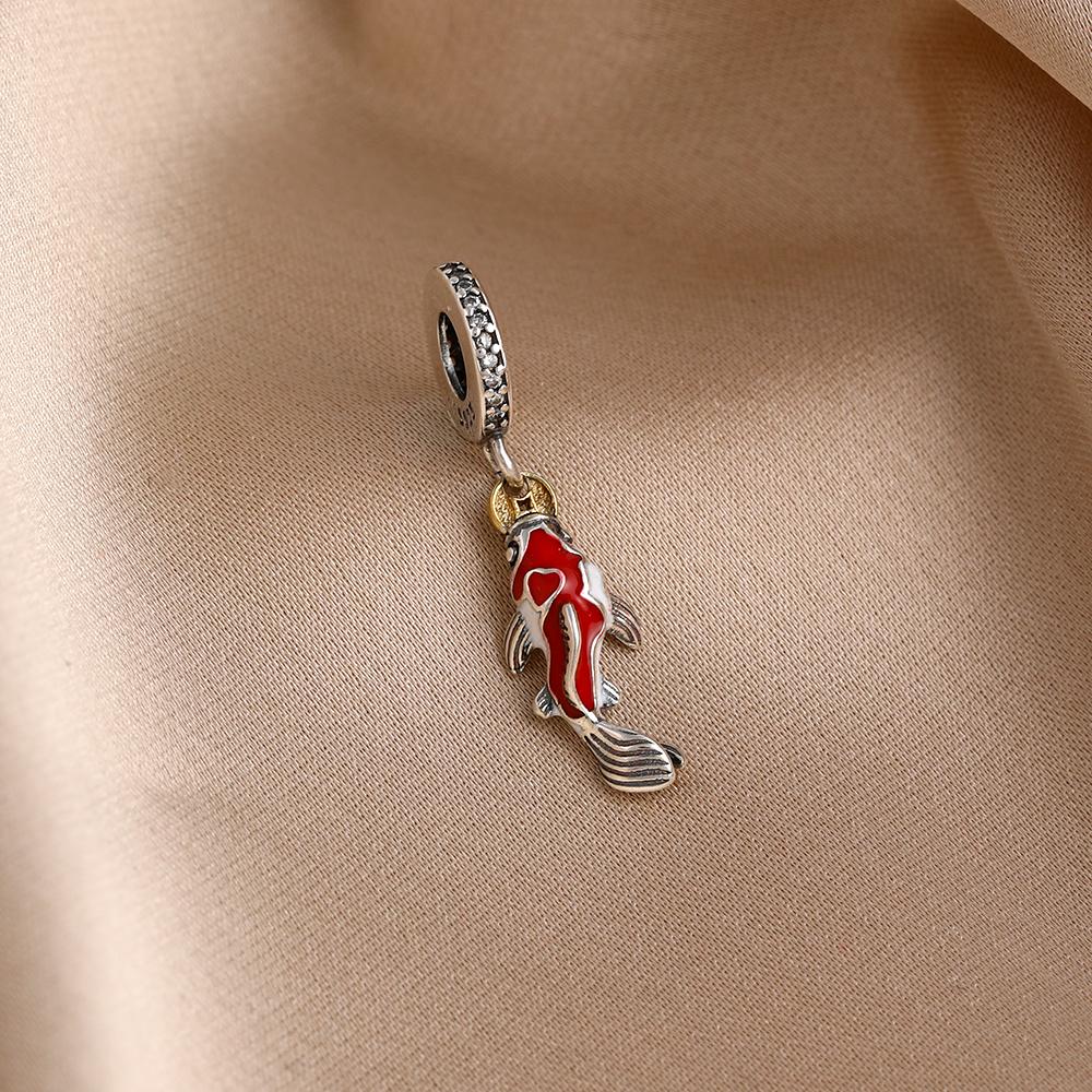 New 925 Silver Cute penguin, Cat, And Bear Charm Beads Suitable For DIY Bracelets Women's Boutique Jewelry
