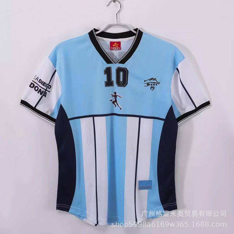 Retro Argentina National Team Soccer Jersey 1978 1986 1998 2006 Striped Football Shirt Men Fall Winter