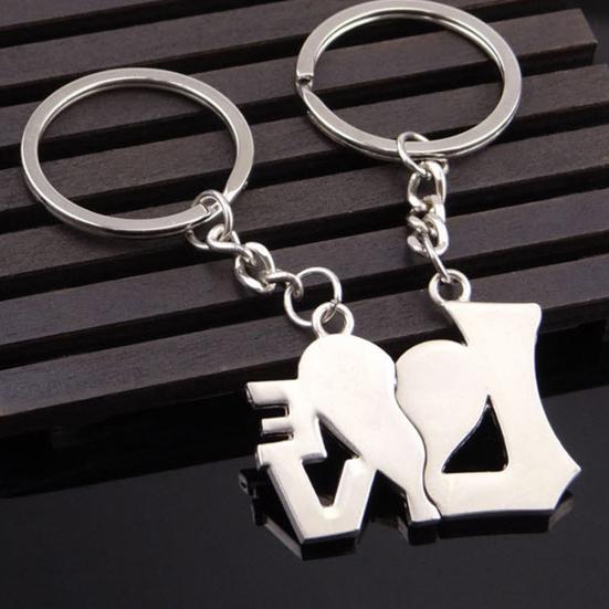 1 пара модных я люблю тебя навсегда сердце пара брелок автомобильный брелок подарок любовнику