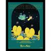Classrickal Goodbye Moonmen Morty Framed Poster