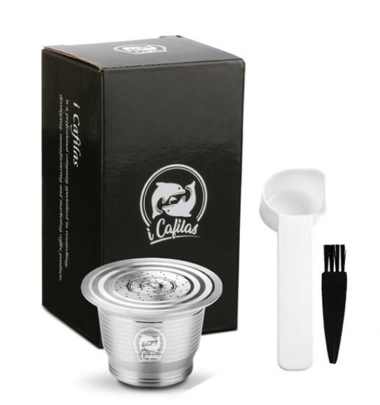 Icafilas Многоразовая Кофейная Капсула Для Nespresso Фильтры из Нержавеющей Стали Многоразовые Фильтры Эспрессо Для Эссенции Капсула Nespresso Качество