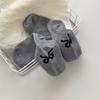 Sweet Bow Socks Female Japanese Solid Color Black And White Gray Bow Gentle Girls Versatile Cute Ballet Tube