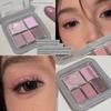 Millennial Smokey Eye Five-Color Eyeshadow Palette Pearlescent Matte Earth Tones Black White Cement Gray Blue High-End Feel Affordable for Students