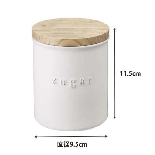 Yamazaki Керамический контейнер для хранения, Tosca Sugar, Белый, 3426