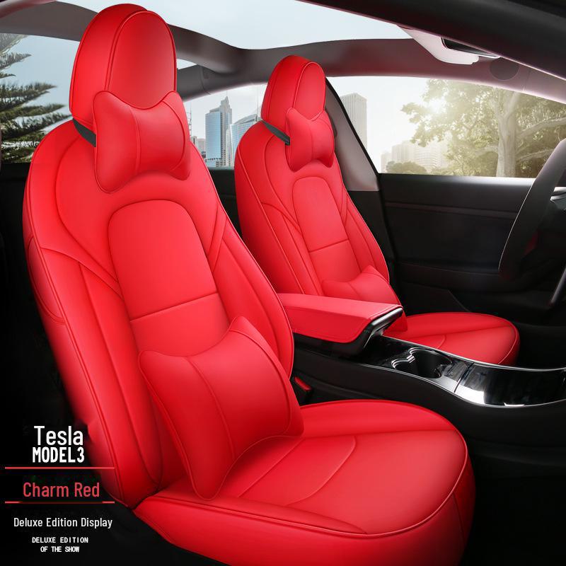 Tesla Model 3 Special Full Surround Five-Seat Leather Seat Cover