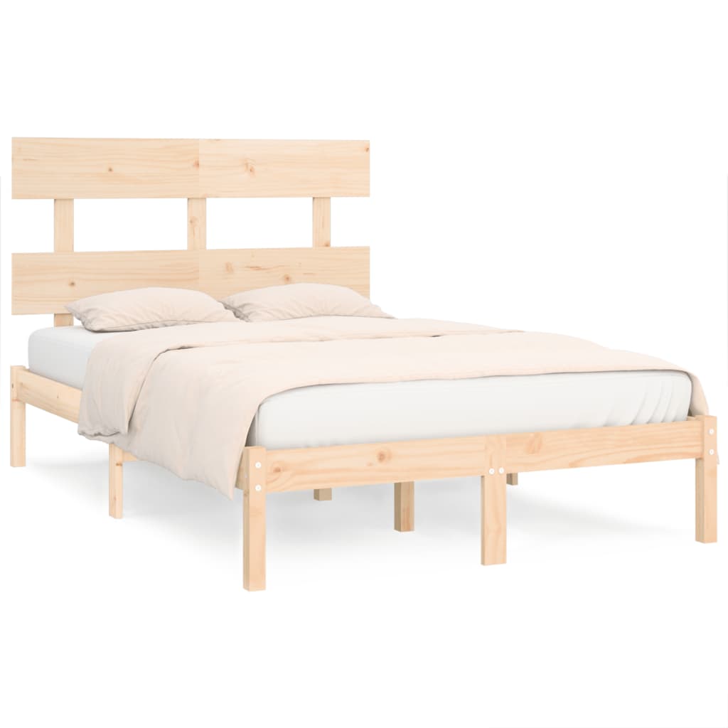 Solid Wood Bed Frame 140 x 200 cm