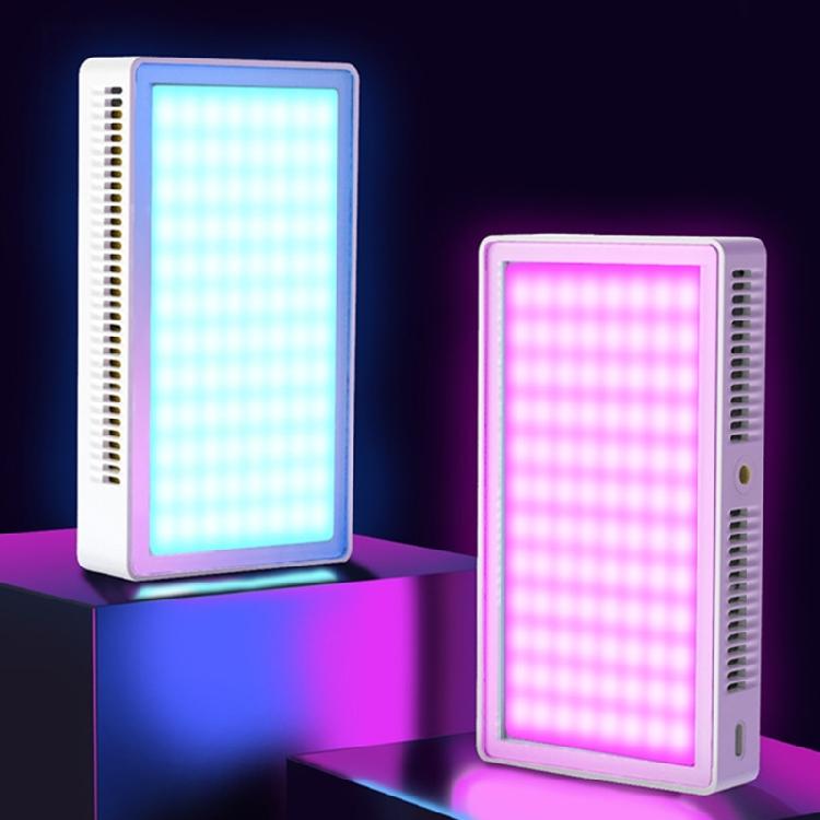 Студийный светодиодный видеосвет 40 Вт RGB, встроенный аккумулятор, зарядка Type-C, цветовая температура 2500K - 9000K, бесшумная работа для прямых трансляций