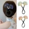 Easy Fast Snap Hair Bun Maker Twist Peacock Shape Hair Twister Elegant Hairpin Women