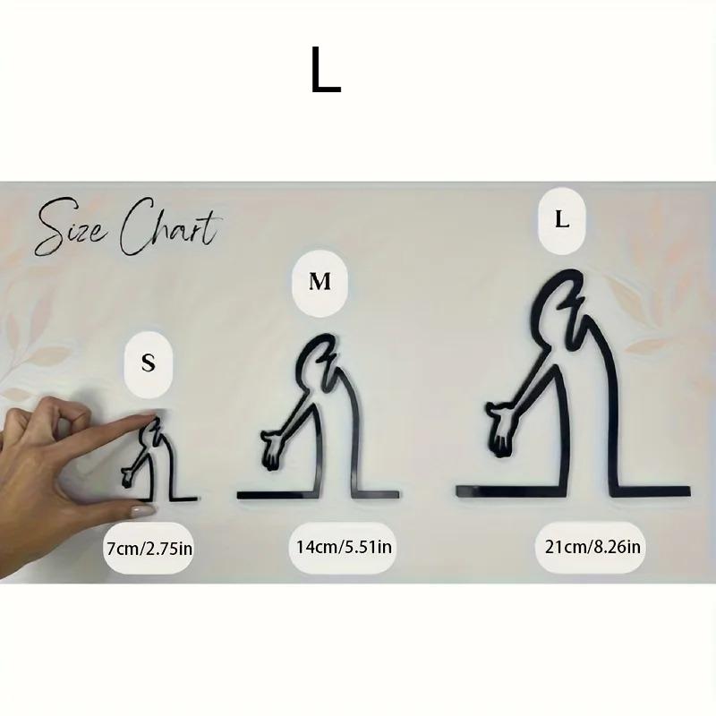 Modern Metal Poster for Living Room, Office, Bedroom - Easy Hang Installation - Home Decoration Gift for Minimalist Interiors