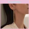 Statement Metal Drop Earrings With Snake Chain Motif For Casual Daily Wear And Gift