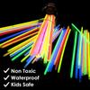 100pcs Glow Stick Bright Fluorescent Glow In The Dark DIY Bracelets for Birthday Party Decoration Supplies Wedding Guest Gift
