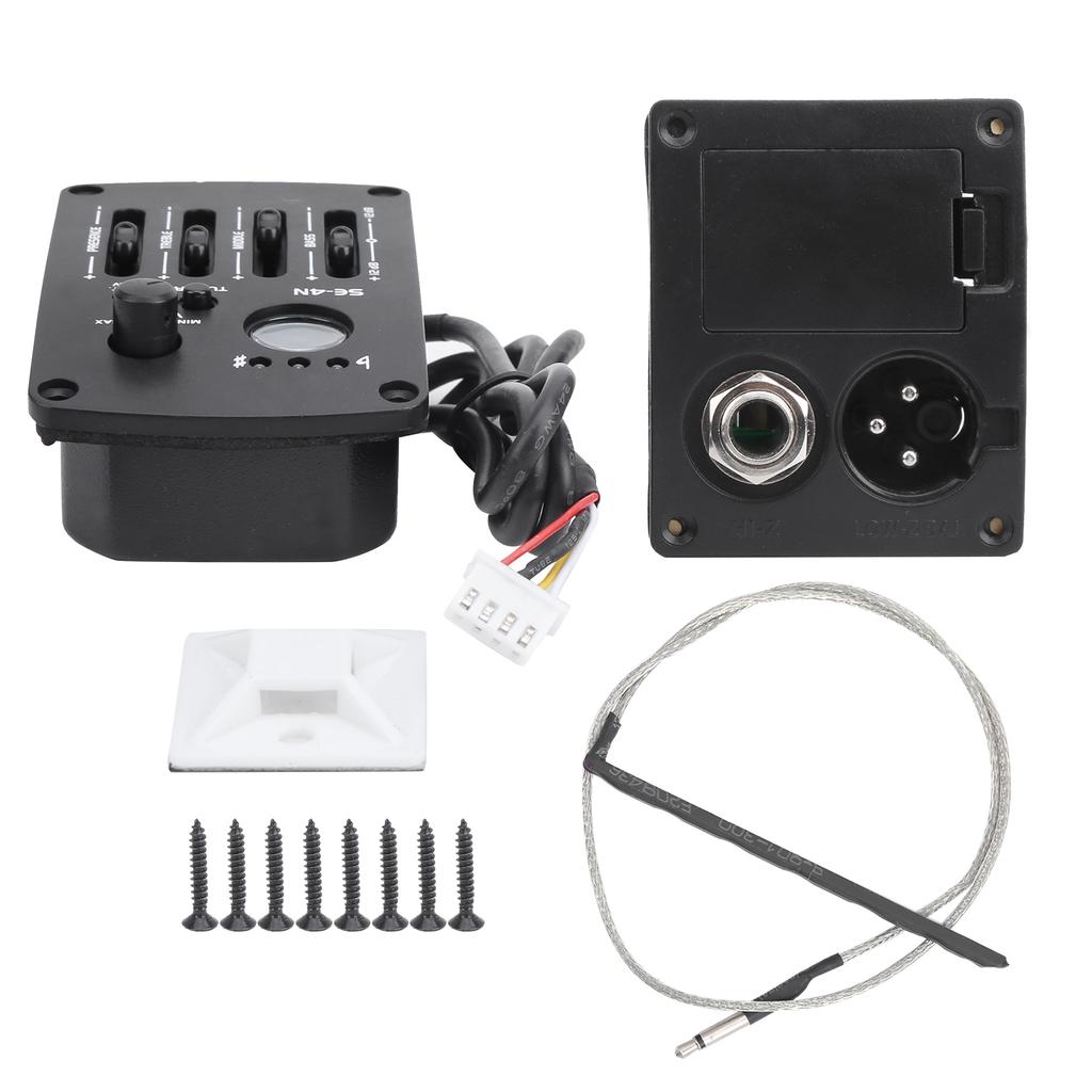 Эквалайзер, звукосниматель для акустической гитары, 4-полосный предусилитель, аксессуары для музыкальных инструментов SE?4Н