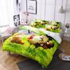 Постельный комплект размера King для взрослых, пододеяльник, принт петух, курица, овца, корова, хомяк, животное, домашняя птица, покрывало для двуспальной кровати с наволочками