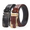 Belt Men'S Alloy Automatic Buckle High-End Crocodile Pattern Cowhide Belt Middle-Aged And Young Business Versatile Belt