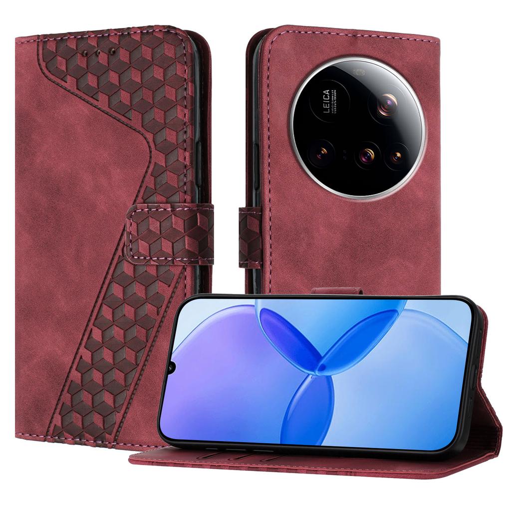 For Xiaomi 15 Ultra Leather Case 7-Shaped Pattern Wallet Stand Shockproof Phone Cover