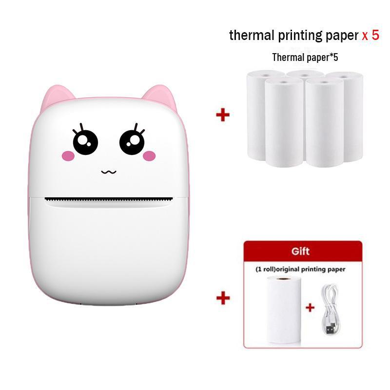 Беспроводной портативный мини-принтер для мобильных телефонов - компактный принтер для самоклеящихся этикеток и фотографий