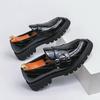 Мужские лоферы класса люкс Кожаные туфли для платья Дышащие слипоны Однотонные формальные повседневные туфли Ручной работы Дизайнерская мужская обувь Мокасины
