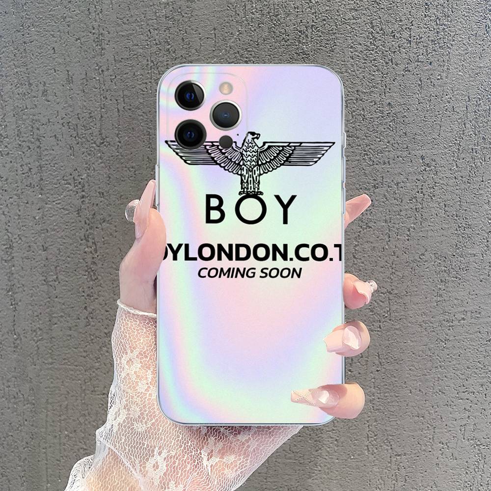 Модный бренд B-Boy L-London Прозрачный мягкий чехол для телефона для iPhone 15 12 14 16 17 13 Plus 11 Pro Max 13 Pro