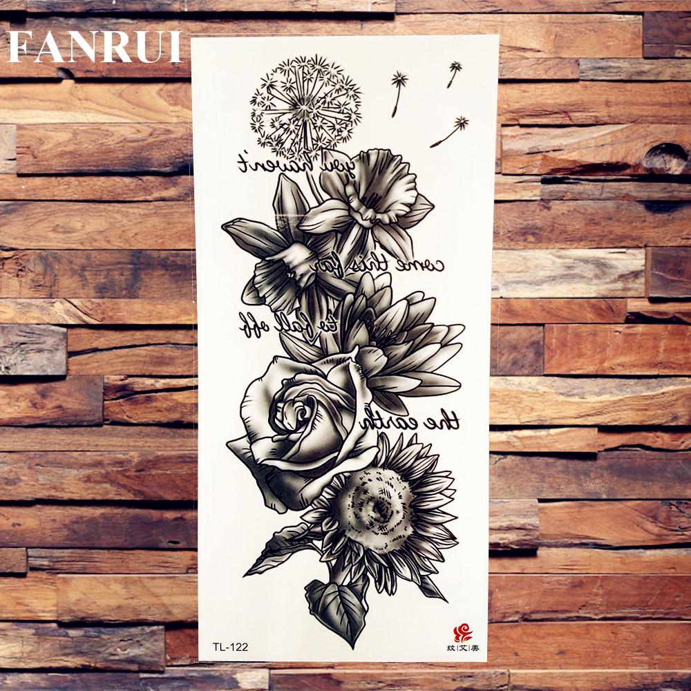 3D Scorpion Temporary Tattoos Realistic Fake Dreamcatcher Wolf Fox Owl Tatoos Sticker For Women Men