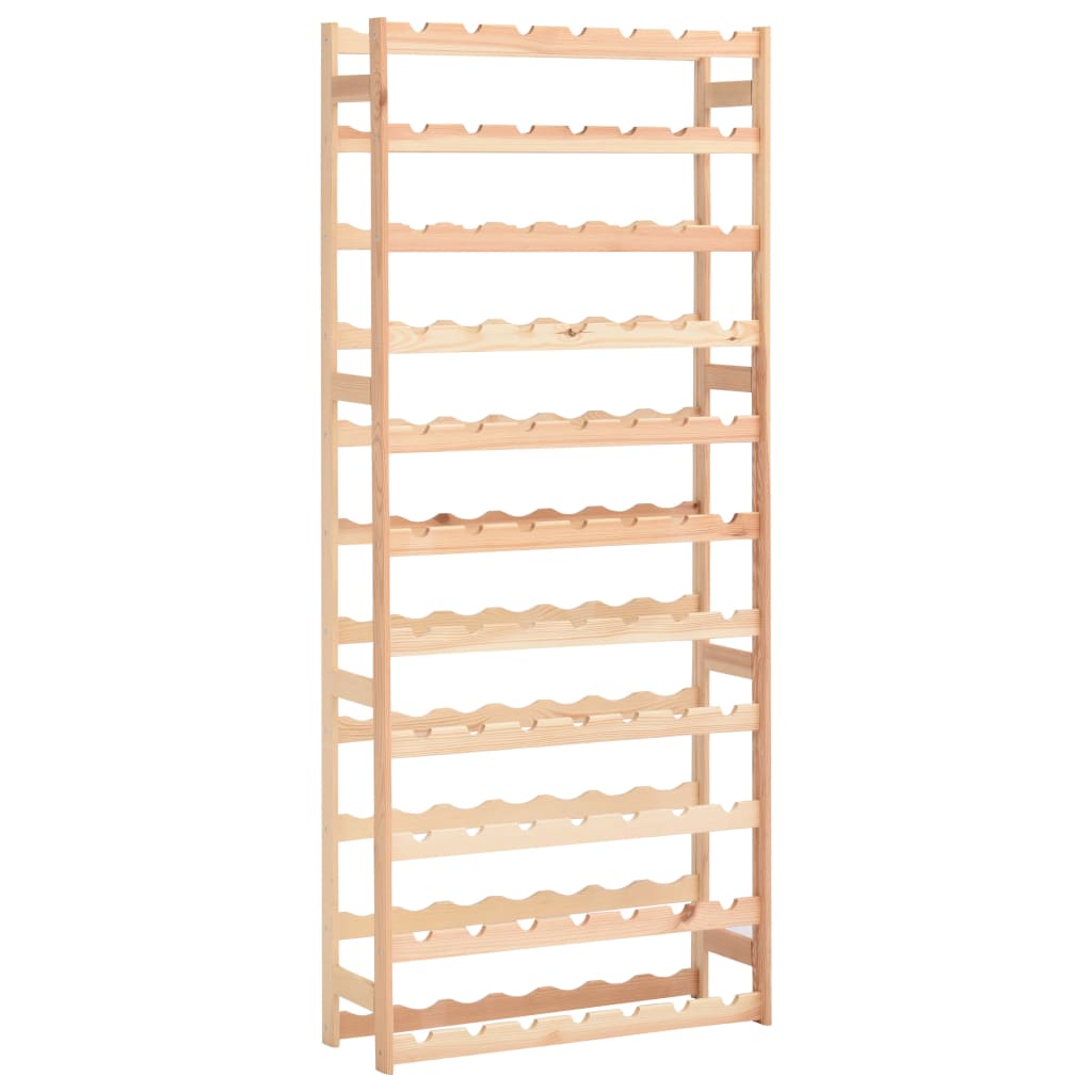 77 Bottle Wine Rack in Pine Wood