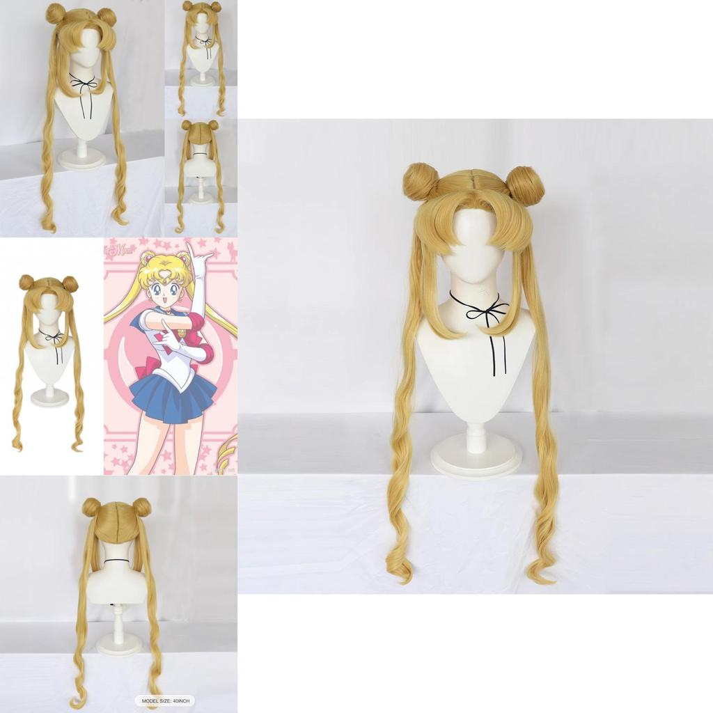 Sailor Moon Princess Costume Wig With Mechanism Craft For Role Play And Themed Events