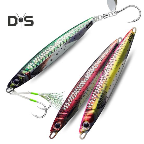 10,5 см/40 г приманка для джиговой рыбалки с острым крючком, реалистичная светящаяся быстро тонущая бионическая искусственная приманка, аксессуары для пресноводной и морской рыбалки