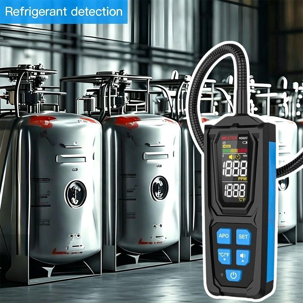 Portable Tester Refrigerant Leak Detector Digital Display Air Conditioner Detector HVAC System