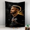 Tapestry Neymar Jr 10 Paris Saint Germain Black Golden Collage Soccer Poster for PSG Football Fan Room Decor